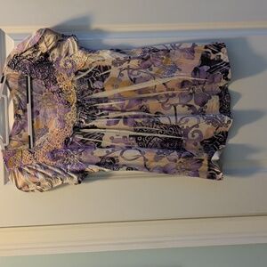 Vintage Suzie Purple and Green Top